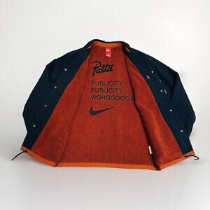 NIKE 18AW x Patta Reversible Coach Jacket Navy Sz S New W/o Tags